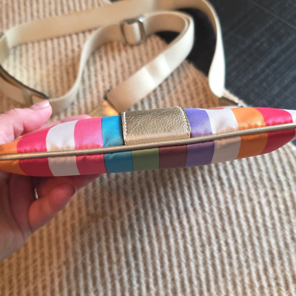 Coach Legacy Striped Crossbody In Pastels - Picture 5 of 11
